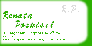 renata pospisil business card